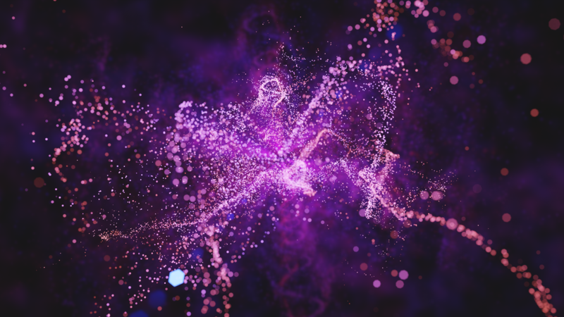 bokeh, particle, abstract, 3D, 3D Abstract, purple