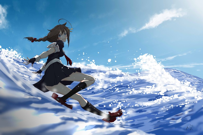 anime, anime girls, digital art, artwork, 2D, portrait, Kantai Collection, Shigure (KanColle)