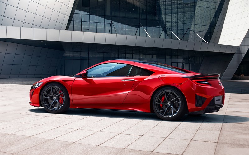 car, architecture, Acura NSX, Honda NSX, red cars, rims, sports car
