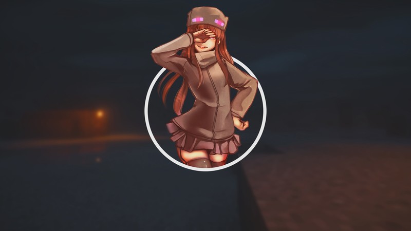 anime, anime girls, Minecraft, enderman
