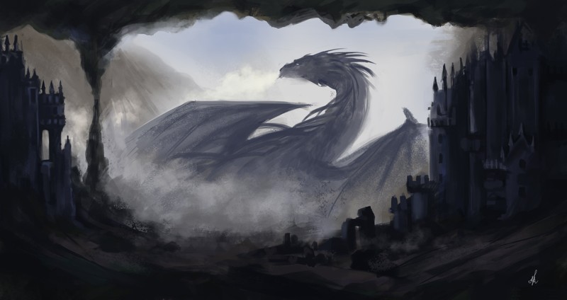 dragon, fantasy art, creature, artwork