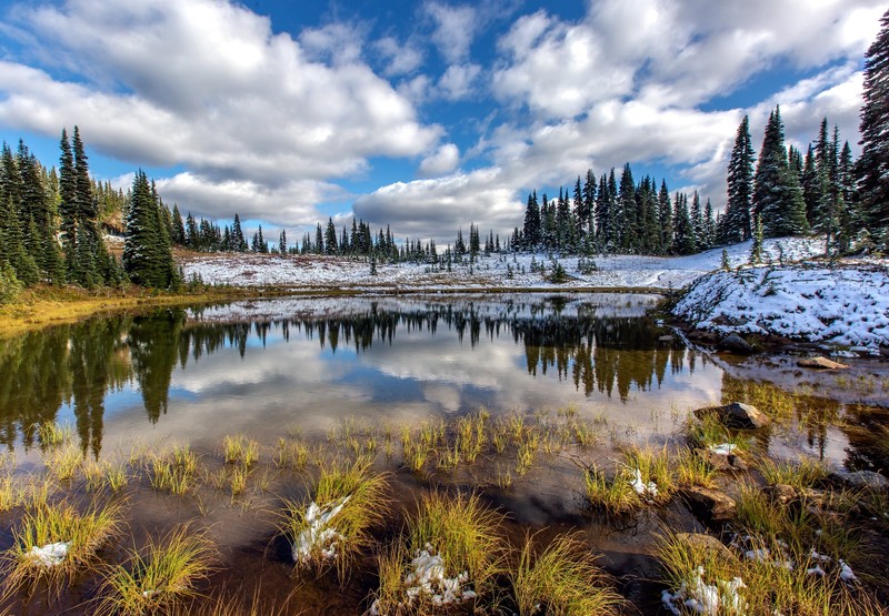 mount rainier national park,, nature, water, sky, outdoors, lake