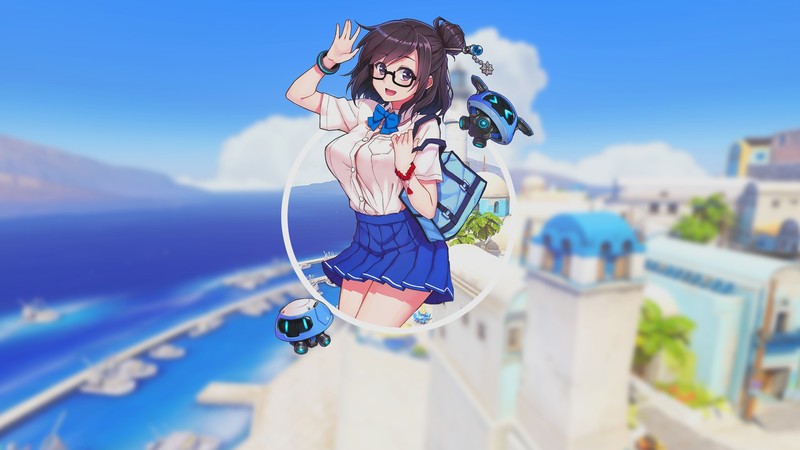Overwatch, anime, anime girls, Mei (Overwatch)