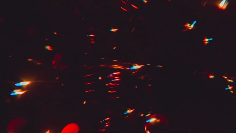 light, shine, glare, red, dark, 4k