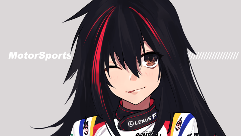 anime, anime girls, sports, Motorsport, simple background, simple