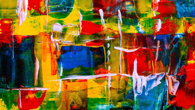 spots, paint, abstraction, colorful, texture, 4k
