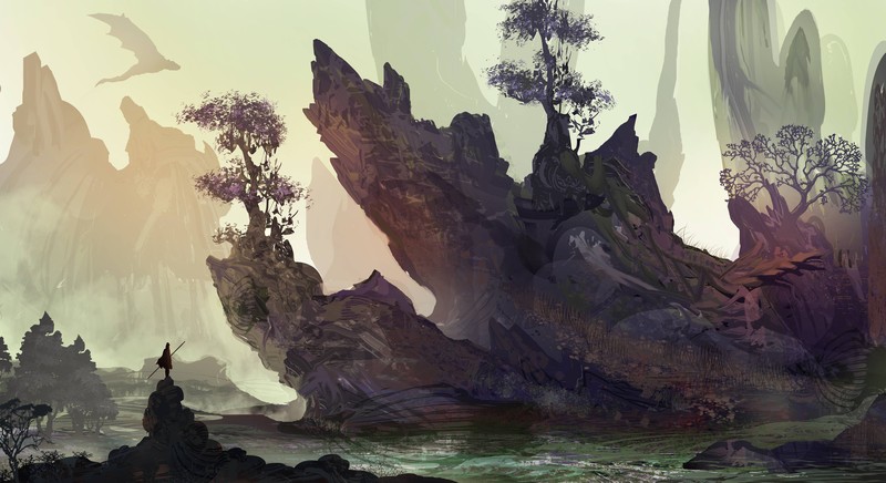 artwork, fantasy art, digital art, dragon