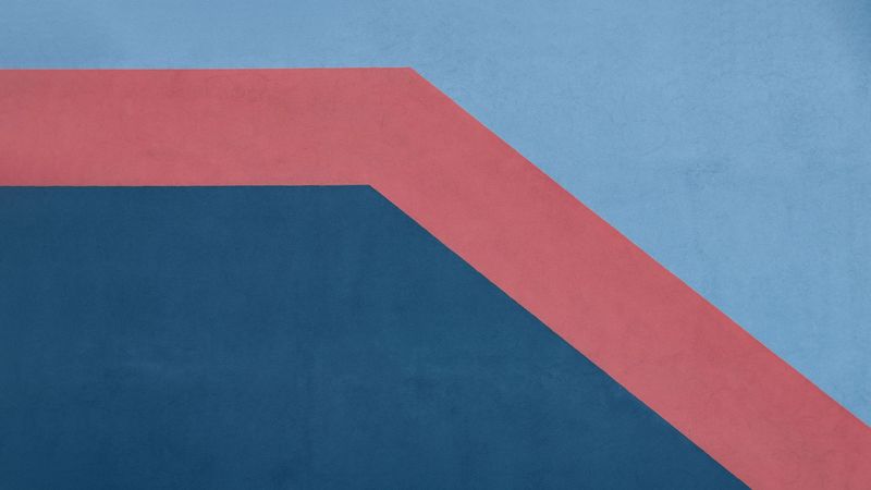 wall, texture, paint, lines, blue, red, 4k