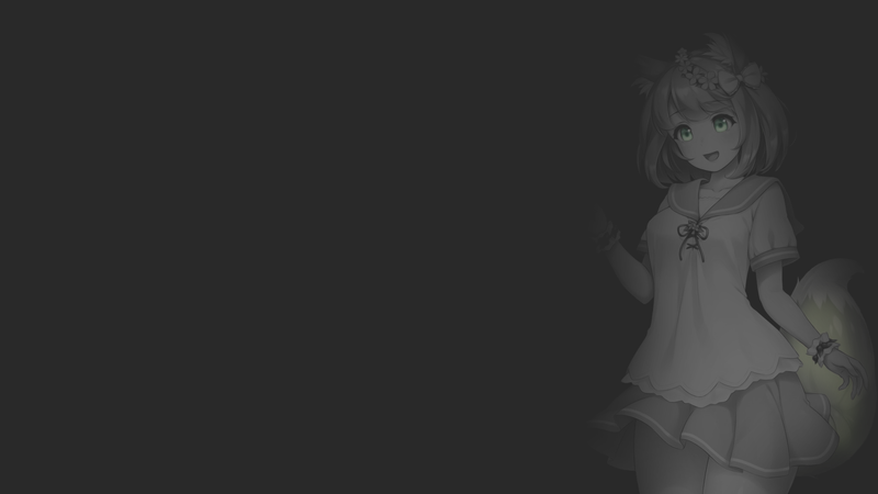 anime, manga, anime girls, illustration, monochrome, minimalism, dark background, selective coloring, neko ears, uniform, school uniform, Fox ears, fox girl, cat girl, green