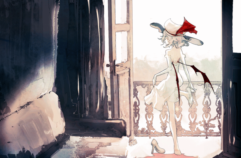 anime, anime girls, digital art, artwork, portrait, 2D, Remilia Scarlet, Touhou
