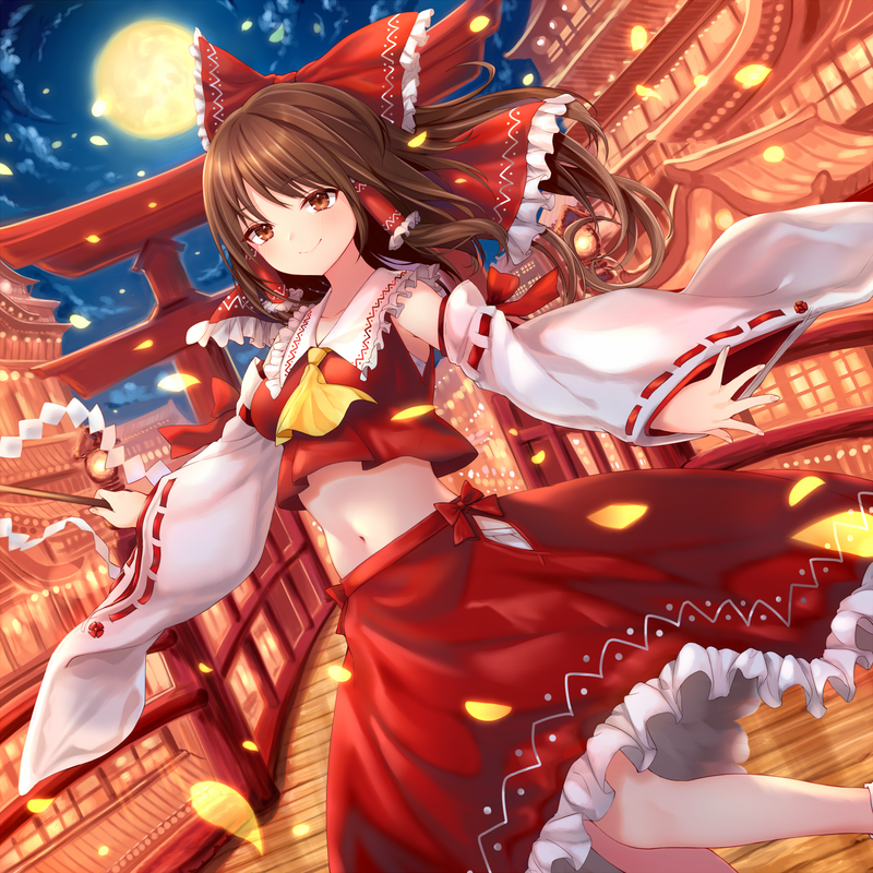 anime, anime girls, digital art, artwork, portrait display, vertical, 2D, Touhou, Hakurei Reimu