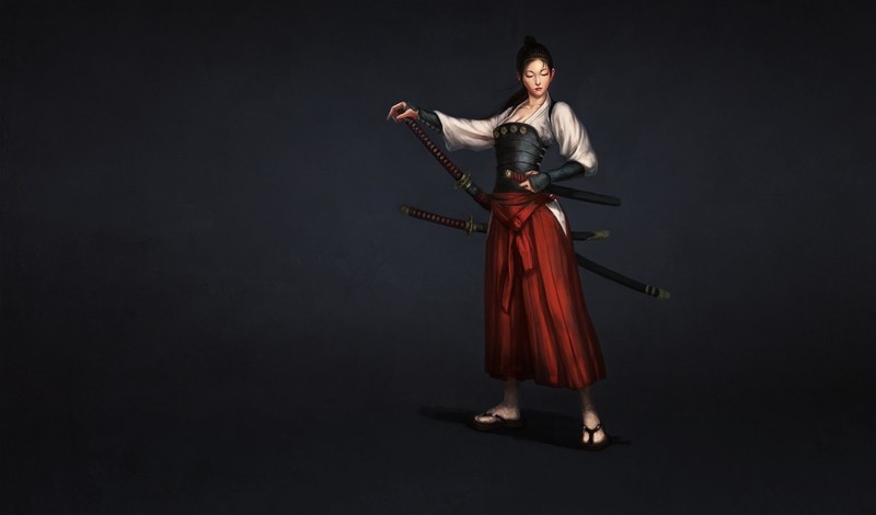 simple background, fantasy art, fantasy girl