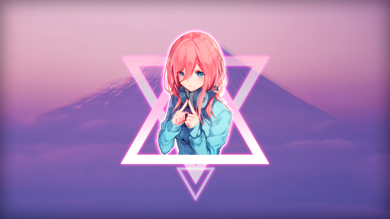 anime, anime girls, 5-toubun no Hanayome, Nakano Miku, picture-in-picture