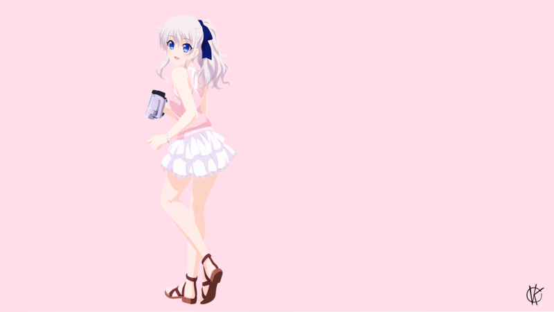 anime, anime girls, Tomori Nao, Charlotte (anime), minimalism