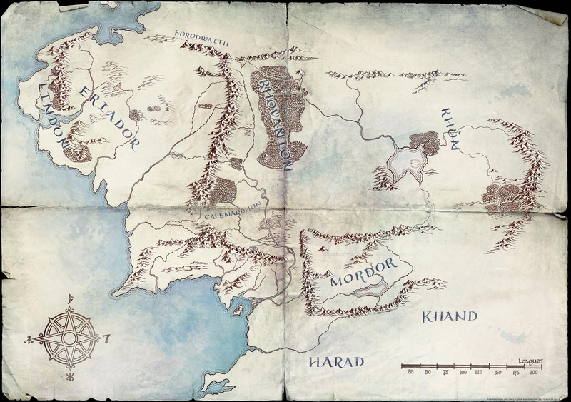 The Lord of the Rings, Amazon, map, Middle Earth, J. R. R. Tolkien, Mordor