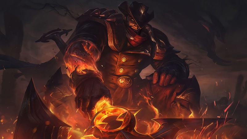 High Noon, Darius, Noxus, League of Legends, Riot Games, fire