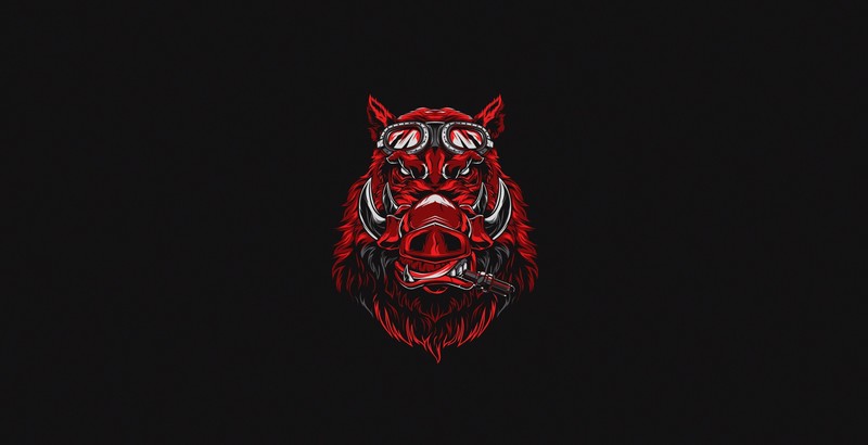 animals, artwork, pigs, minimalism, simple background