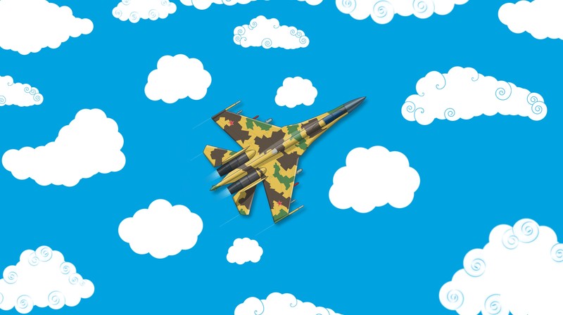 aircraft, vehicle, artwork, Russia, military, military aircraft, Sukhoi Su-35