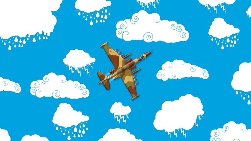 artwork, vehicle, military aircraft, aircraft, military, Sukhoi Su-25