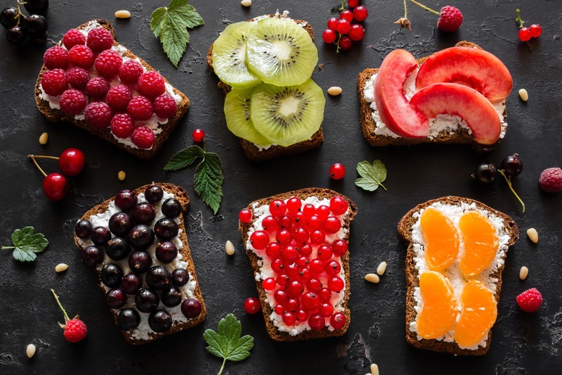 colorful, food, sweets, berries, fruit