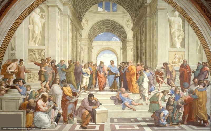 painting, school, Italy, statue