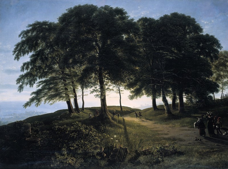 Karl Friedrich Schinkel, painting, classic art, morning