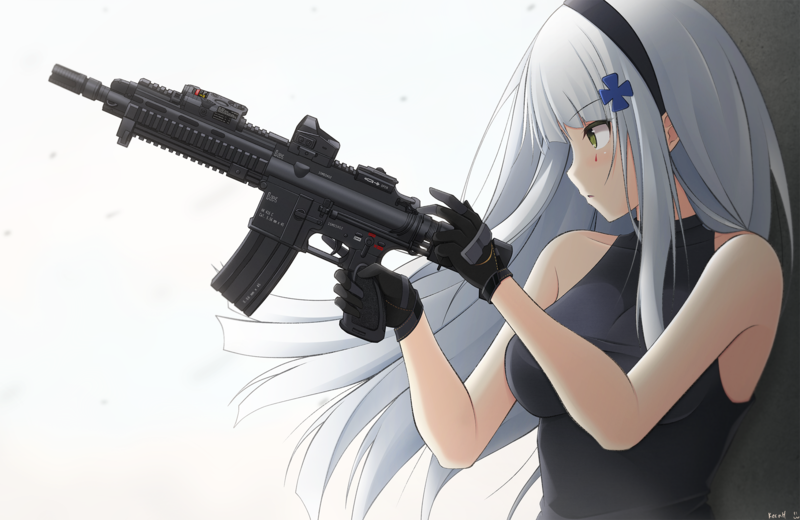 anime, anime girls, Girls Frontline, HK416 (Girls Frontline)