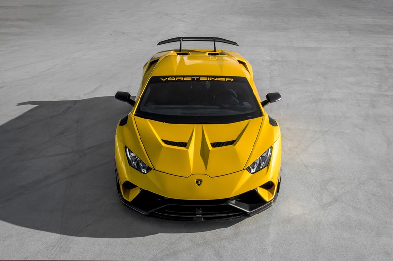 yellow cars, supercars, vehicle, Lamborghini, Lamborghini Huracan, Vorsteiner