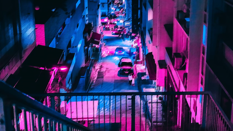 city lights, city, gradient