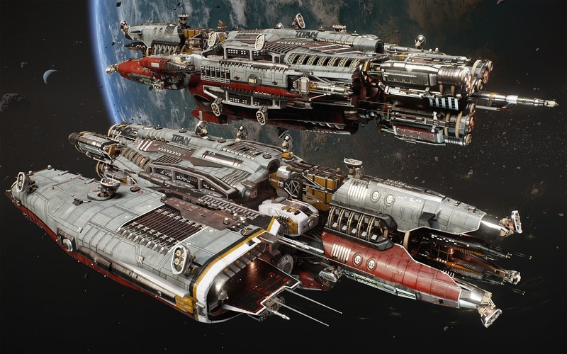science fiction, vehicle, spaceship, Fractured Space