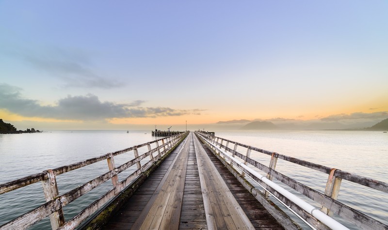 pier, outdoors, water, sky, landscape