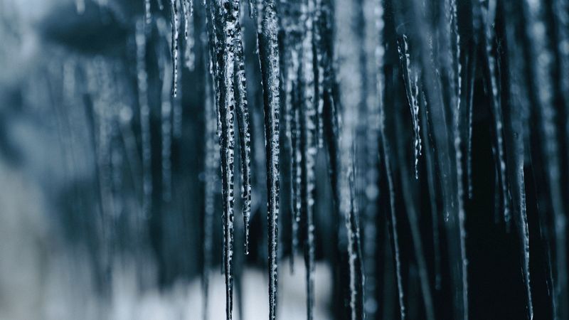 icicles, ice, blur, macro, 4k