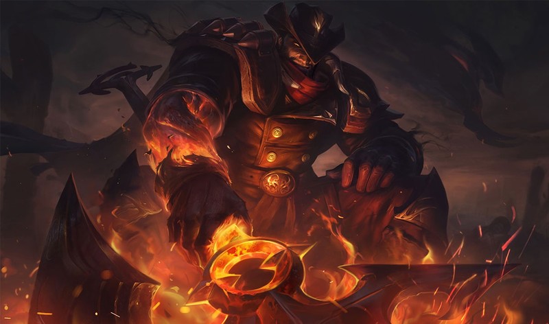 Darius, Noxus, League of Legends, Riot Games, High Noon, fire