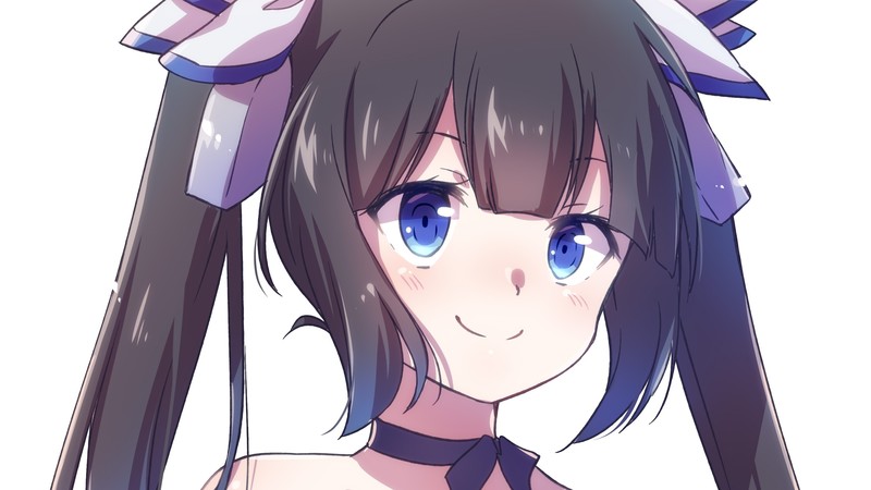 anime, anime girls, simple, simple background, Dungeon ni Deai wo Motomeru no wa Machigatteiru Darou ka, Hestia