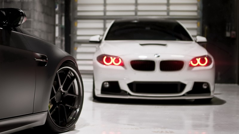 BMW, car, depth of field, BMW F10, BMW 5 Series
