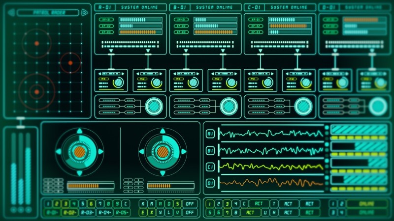 artwork, monitor, science fiction