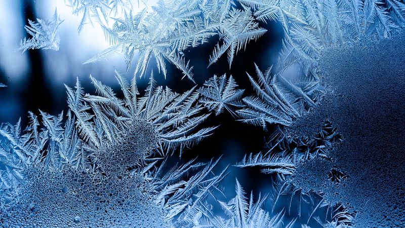 pattern, frosty, frost, glass, 4k