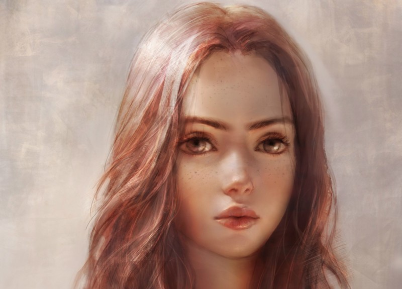 women, artwork, face, portrait
