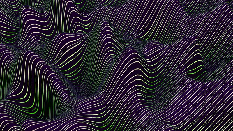 relief, wavy, illusion, shape, stripes, 4k