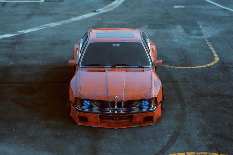 Khyzyl Saleem, car, render, BMW M3 E30