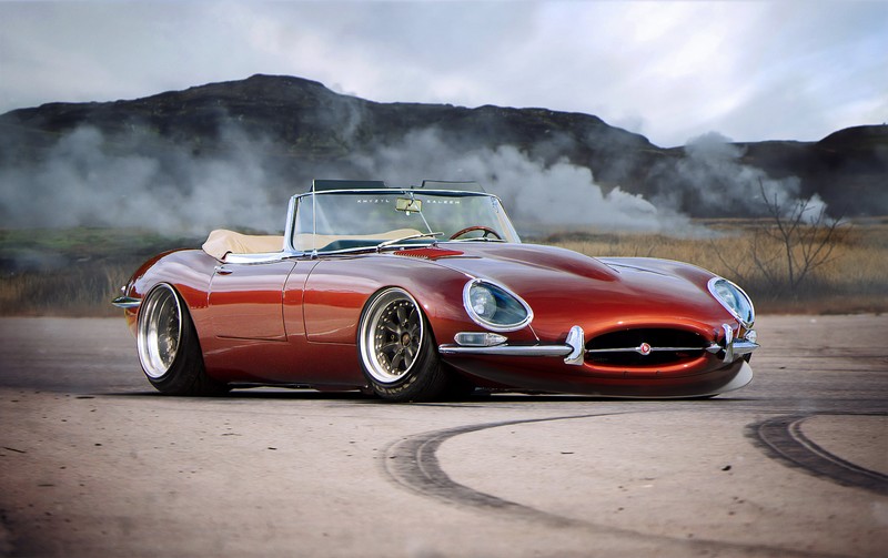 Khyzyl Saleem, car, render, red cars, smoke