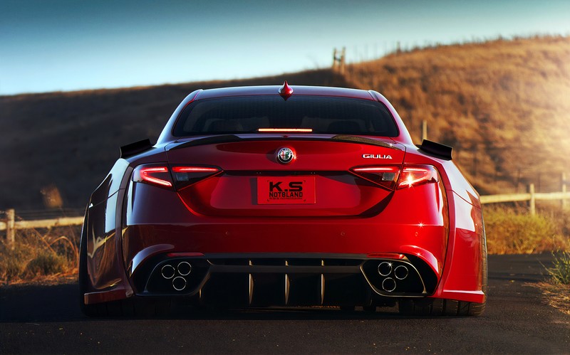 Khyzyl Saleem, car, render, Alfa Romeo Giulia