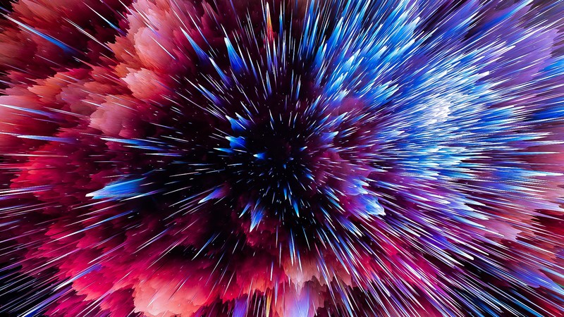 abstract, explosion, colorful, digital art