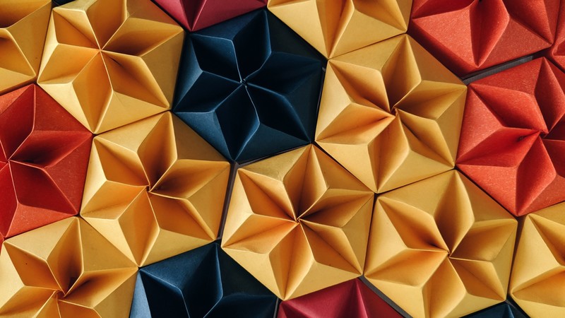 paper, origami, colorful