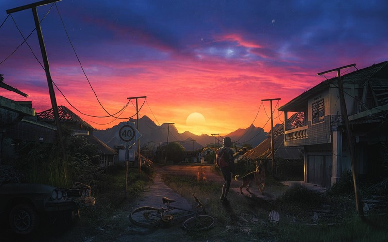 sunlight, sky, artwork, apocalyptic