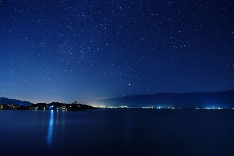 Dali, nature, night, stars