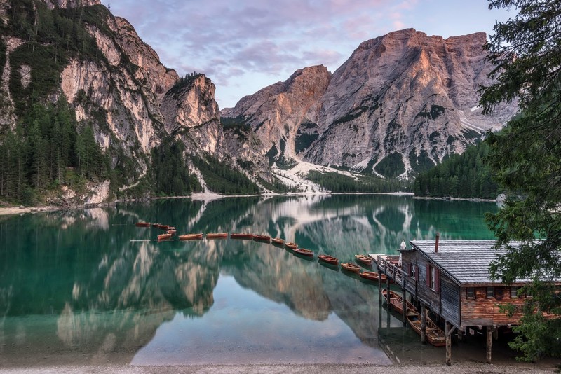 nature, mountains, lake, water, reflection, South Tyrol