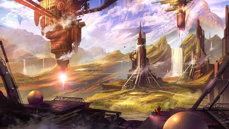 science fiction, digital art, concept art, artwork, futuristic, fantasy art, fan art, 3D, CGI, cyberpunk, cyber, cityscape