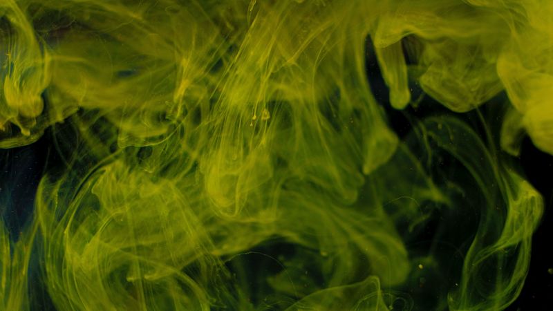 paint, yellow, water, 4k