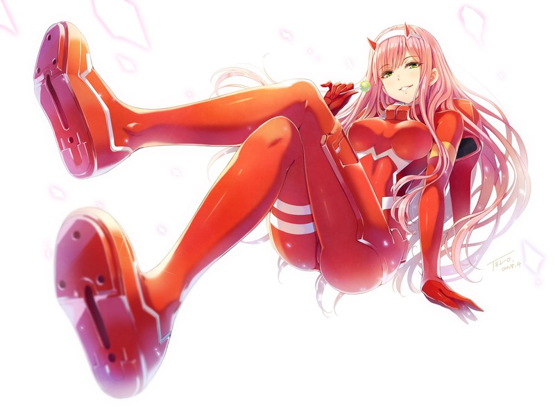 anime, anime girls, digital art, artwork, portrait, 2D, Darling in the FranXX, Zero Two (Darling in the FranXX), Code:002